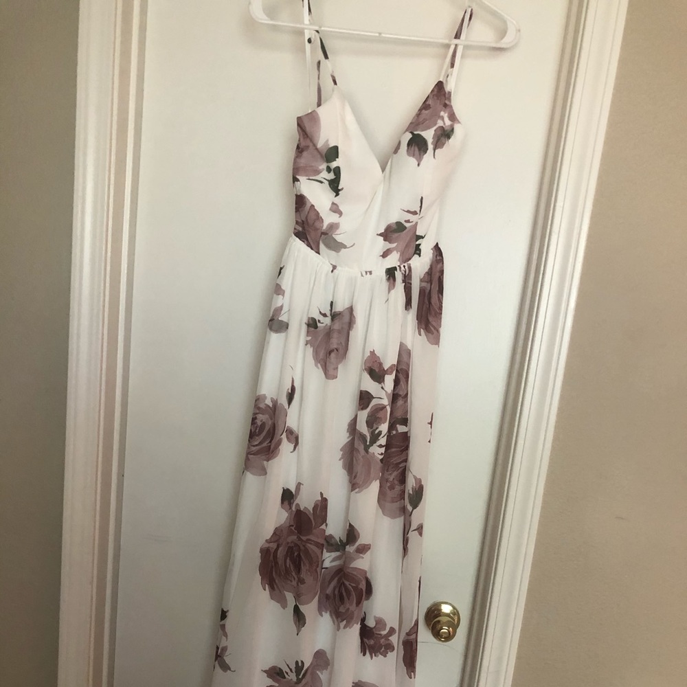 White long flowy maxi dress